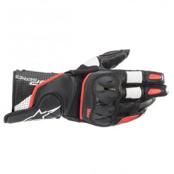Alpinestars SP-2 V3 Gloves Nero/bianco/rosso fluo